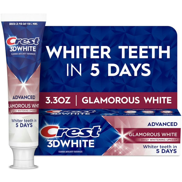 Crest Advanced Glamorous White Fluoride Anticavity Toothpaste 3.3 Oz by Pasteur Pharmacy