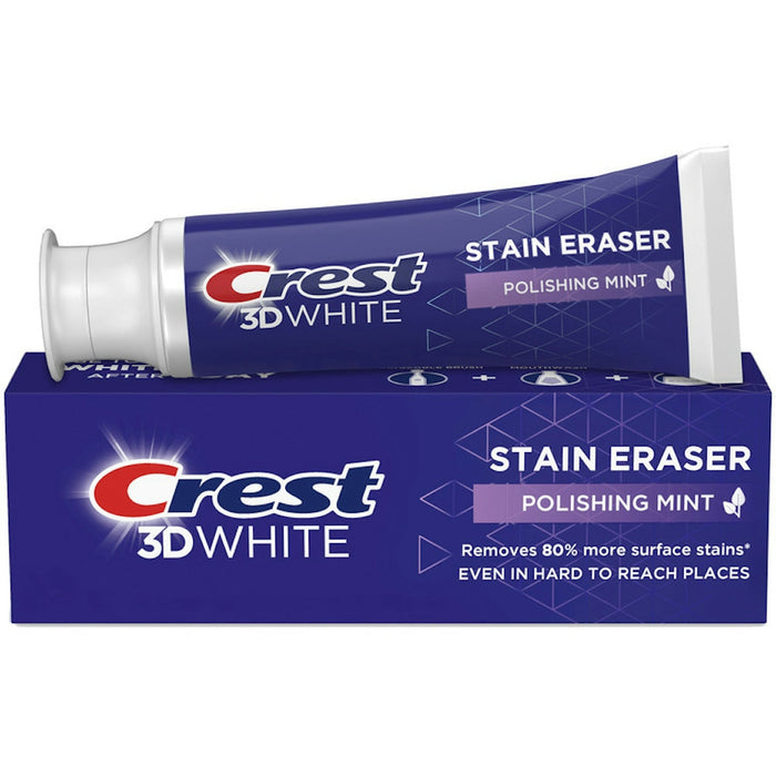 Crest 3D White Stain Eraser Toothpaste, Polishing Mint, 2.7 Oz by Pasteur Pharmacy