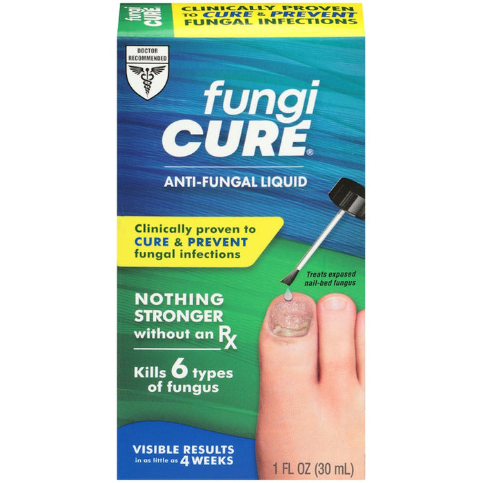 FungiCure Anti-Fungal Liquid, Maximum Strength 1% Clotrimazole – 1.0 fl oz (30ml) by Pasteur Pharmacy