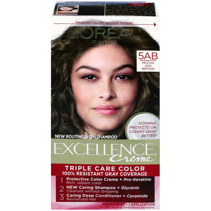 L'Oreal Paris Excellence 5AB Mocha Ash Brown Permanent Hair Color by Pasteur Pharmacy