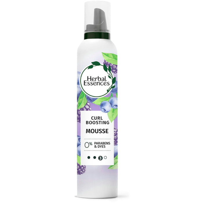 Herbal Essences Curl Boosting Mousse, Frizz Control For Curly & Wavy Hair, Long-Lasting Hold With Berry Scent, Paraben & Dye-Free, Cruelty-Free, 6.8 Fl Oz Each by Pasteur Pharmacy