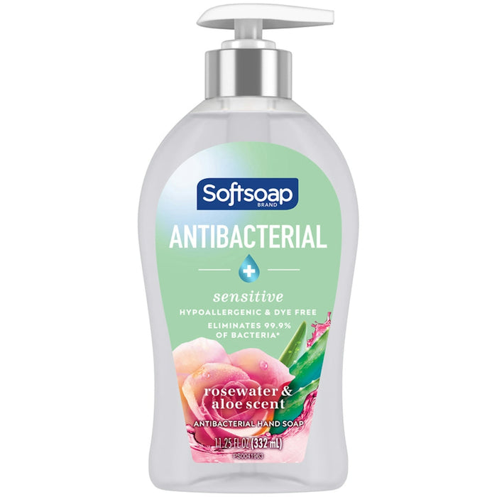 Softsoap Hand Soap, Antibacterial + Sensitive, Rose Water & Aloe Scent by Pasteur Pharmacy