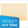 Pendaflex Manila File Folders, Straight Tabs, Legal Size, 0.75" Expansion, Manila, 100/Box