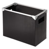 Pendaflex Poly Desktop File Box, Letter Files, 13" x 6.25" x 9.5", Black/Silver