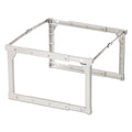 Pendaflex Plastic Snap-Together Hanging Folder Frame, Legal/Letter Size, 18" to 27" Long, White/Silver Accents