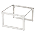Pendaflex Plastic Snap-Together Hanging Folder Frame, Legal/Letter Size, 18" to 27" Long, White/Silver Accents, 4/Box