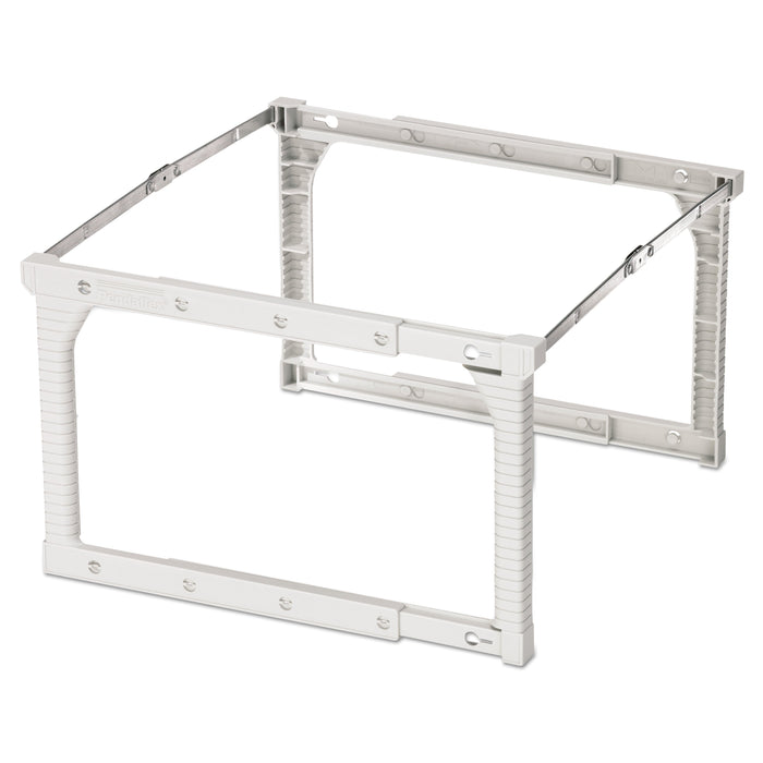 Pendaflex Plastic Snap-Together Hanging Folder Frame, Legal/Letter Size, 18" to 27" Long, White/Silver Accents, 4/Box
