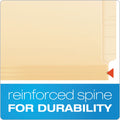 Pendaflex Manila Laminated End Tab Fastener Folders, 1 Fastener, Letter Size, 11-pt Manila Exterior, 50/Box