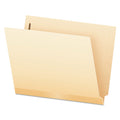 Pendaflex Manila Laminated End Tab Fastener Folders, 1 Fastener, Letter Size, 11-pt Manila Exterior, 50/Box