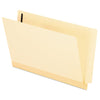 Pendaflex Manila Laminated End Tab Fastener Folders, 1 Fastener, Legal Size, 11-pt Manila Exterior, 50/Box
