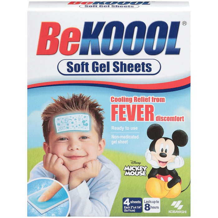 Be Koool Immediate Cooling Fever Reducing Soft Gel Sheets For Kids by Pasteur Pharmacy