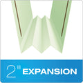 Pendaflex Heavy-Duty Pressboard Folders w/ Embossed Fasteners, Letter Size, Green, 25/Box