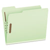 Pendaflex Heavy-Duty Pressboard Folders w/ Embossed Fasteners, Letter Size, Green, 25/Box