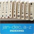 Pendaflex General Purpose Indexed Sorter, 31 Dividers, Alpha/Numeric/Month/Date/Day Index, Letter Size, Brown Frame