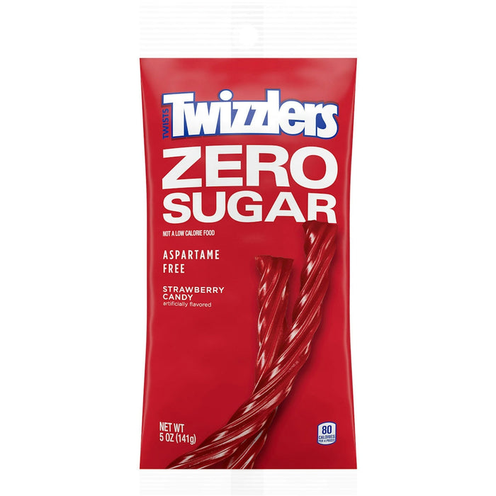 Twizzlers Sugar Free Strawberry Twists, Low Fat Chewy Candy, 5 oz (Pack of 12) by Pasteur Pharmacy