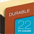 Pendaflex File Pocket with Tyvek, 3.5" Expansion, Legal Size, Redrope, 10/Box