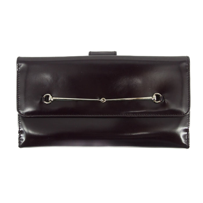 Gucci Purple W Hook Horsebit Patent Long Wallet #3137 by Bolt Boutique