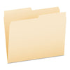 Pendaflex Manila File Folders, 1/2-Cut Tabs: Assorted, Letter Size, 0.75" Expansion, Manila, 100/Box