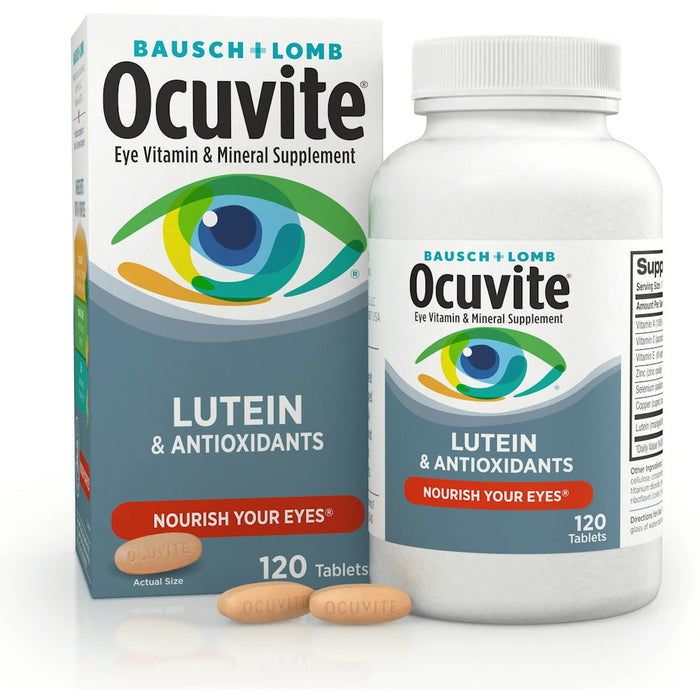 Ocuvite Eye Health Formula with Lutein – Daily Vitamin & Mineral Supplement, 120 ct by Pasteur Pharmacy