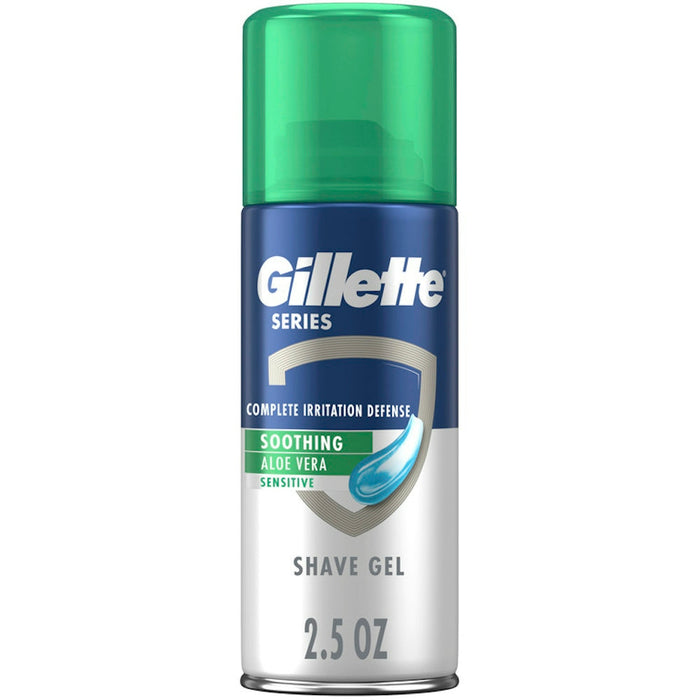 Gillette Series Soothing Shave Gel For Men With Aloe Vera, 2.5oz by Pasteur Pharmacy