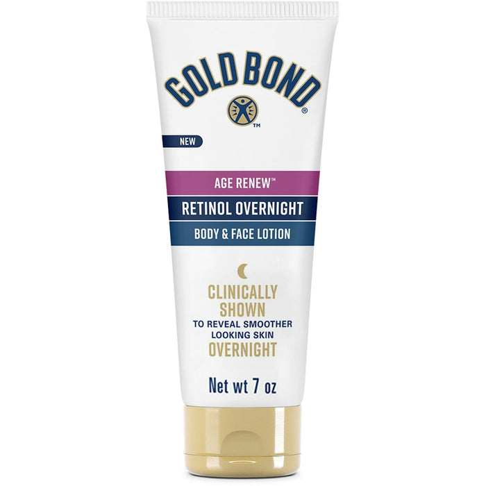 Gold Bond Age Renew Retinol Overnight Body & Face Lotion - 7 Oz by Pasteur Pharmacy
