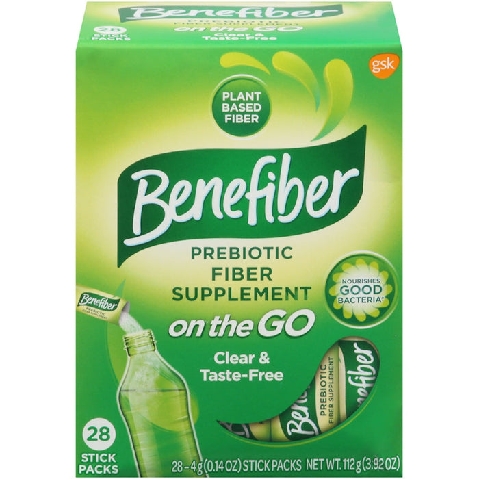 Benefiber On-the-Go Prebiotic Fiber Supplement – 28 Stick Packs by Pasteur Pharmacy