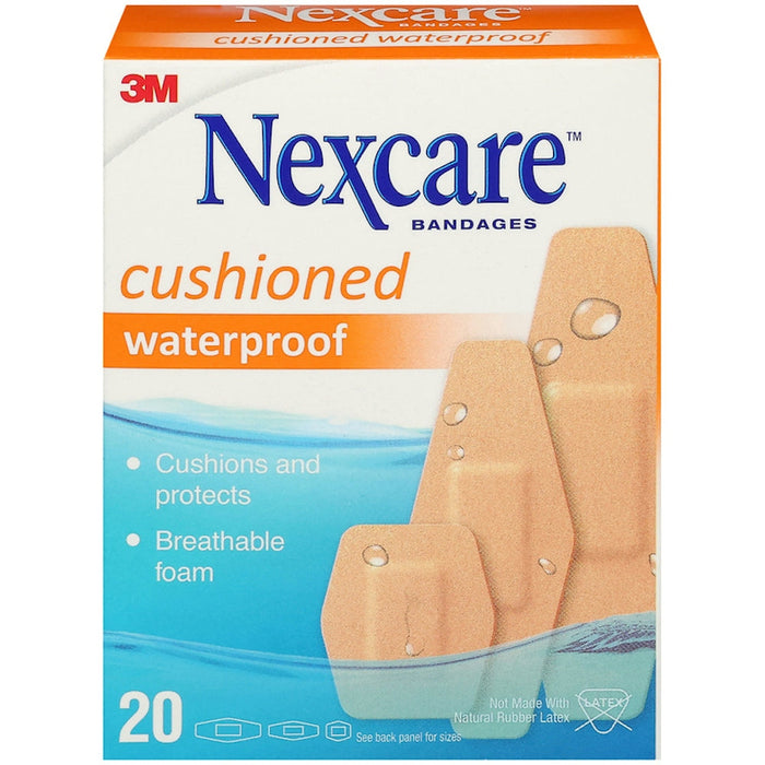 Nexcare Bandages, Cushioned Foam, Waterproof, Assorted by Pasteur Pharmacy