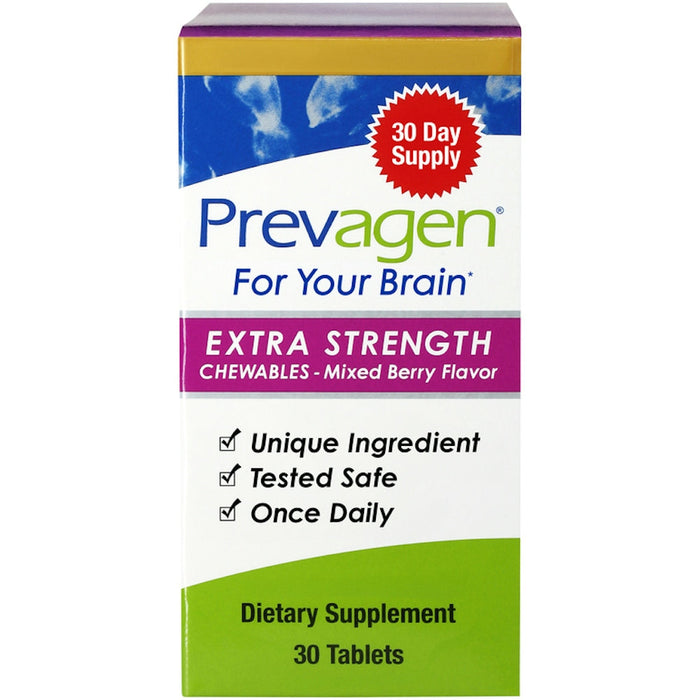 Prevagen Chewables Extra Strength Mixed Berry Flavor For Your Brain 30 Tablets by Pasteur Pharmacy