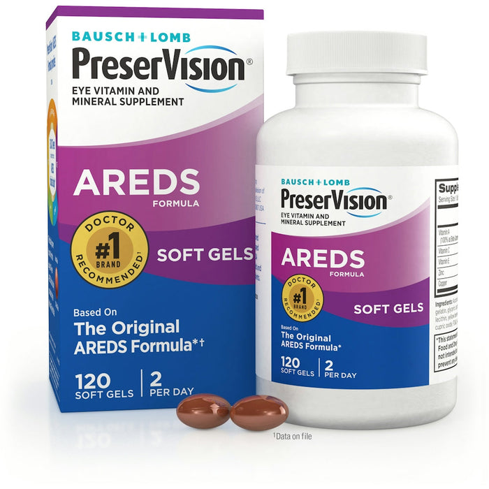 PreserVision Eye Vitamin & Mineral Supplement, AREDS Formula, Soft Gels by Pasteur Pharmacy