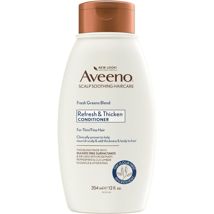 Aveeno Scalp Soothing Fresh Greens Blend Conditioner, Refresh & Thicken 12 Fl Oz by Pasteur Pharmacy