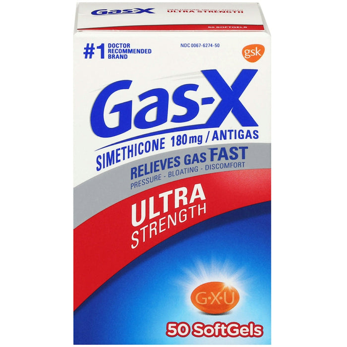 Gas-X Ultra Strength Relief Softgels With Simethicone 180 Mg by Pasteur Pharmacy