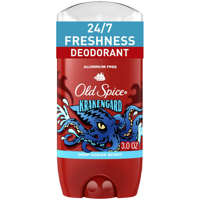 Old Spice Wild Collection Aluminum Free Deodorant For Men, Krakengard, 48 Hr. Protection, 3.0 Oz by Pasteur Pharmacy