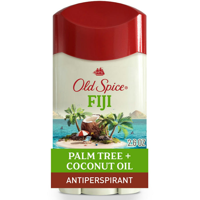Old Spice Fresher Collection Invisible Solid Antiperspirant Deodorant Fiji With Palm Tree Scent by Pasteur Pharmacy