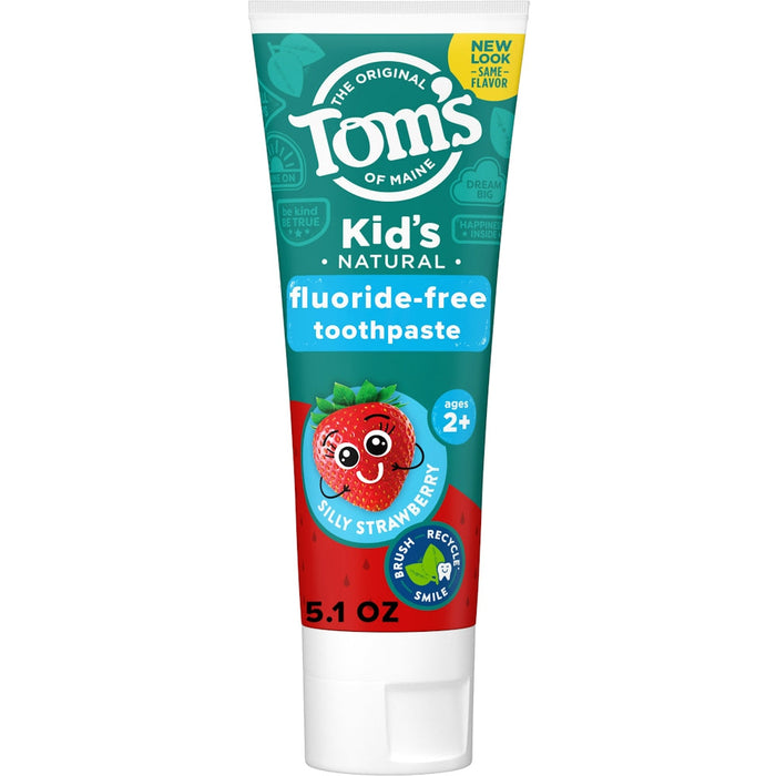 Tom's of Maine Toothpaste, Fluoride Free, Kid's, Natural, Silly Strawberry 5.1 Oz by Pasteur Pharmacy