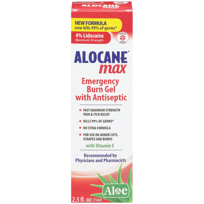 Alocane Emergency Burn Gel, Maximum Strength 2.5 Fl Oz by Pasteur Pharmacy