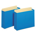 Pendaflex File Cabinet Pockets, 3.5" Expansion, Letter Size, Blue, 10/Box