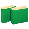 Pendaflex File Cabinet Pockets, 3.5" Expansion, Letter Size, Green, 10/Box