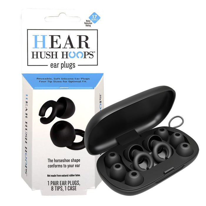 Hear Hush Hoops Ear Plug - Black by Pasteur Pharmacy