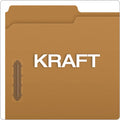 Pendaflex Kraft Fastener Folders, 1/3-Cut Tabs: Assorted, 2 Fasteners, Legal Size, Kraft Exterior, 50/Box