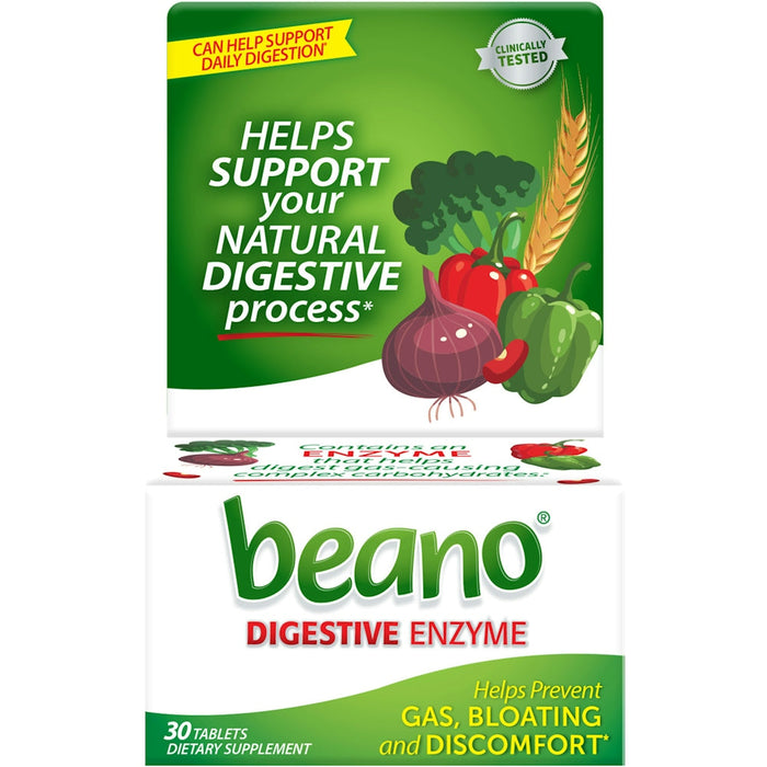 Beano Ultra Gas Prevention Tablets – Natural Enzyme Formula, 30 Count by Pasteur Pharmacy