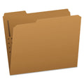 Pendaflex Kraft Fastener Folders, 1/3-Cut Tabs: Assorted, 1 Fastener, Letter Size, Kraft Exterior, 50/Box