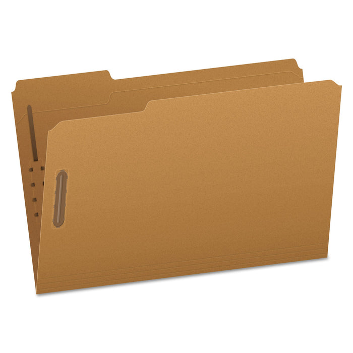 Pendaflex Kraft Fastener Folders, 1/3-Cut Tabs: Assorted, 2 Fasteners, Legal Size, Kraft Exterior, 50/Box