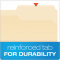 Pendaflex Manila Fastener Folders, 1/3-Cut Tabs: Assorted, 1 Fastener, Letter Size, Manila Exterior, 50/Box