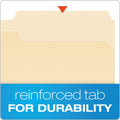 Pendaflex Manila Fastener Folders, 1/3-Cut Tabs: Assorted, 1 Fastener, Legal Size, Manila Exterior, 50/Box