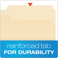 Pendaflex Manila Fastener Folders, 1/3-Cut Tabs: Assorted, 2 Fasteners, Legal Size, Manila Exterior, 50/Box