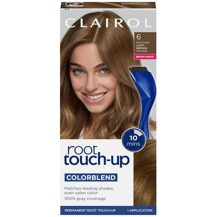 Clairol Nice N Easy Root Touch Up Permanent Hair Color, 6 Light Brown by Pasteur Pharmacy