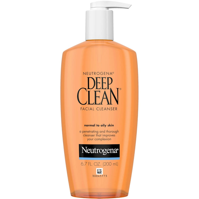 Neutrogena Deep Clean Daily Facial Cleanser With Beta Hydroxy Acid For Normal To Oily Skin, Alcohol-Free, Oil-Free & Non-Comedogenic, 6.7 Fl. Oz by Pasteur Pharmacy