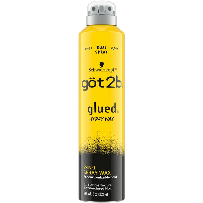 Got2b Glued Spray Wax With 2-in-1 Dual Nozzle, 8 Oz by Pasteur Pharmacy