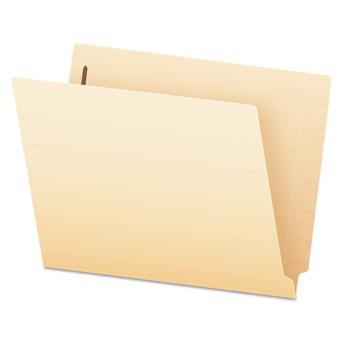 Pendaflex Manila End Tab Expanding Fastener Folders, 2-Ply Tabs, 1 Fastener, Letter Size, 11-pt Manila Exterior, 50/Box