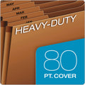 Pendaflex Heavy-Duty Open-Top Expanding Stadium File, 12 Sections, 1/3-Cut Tabs, Letter Size, Redrope